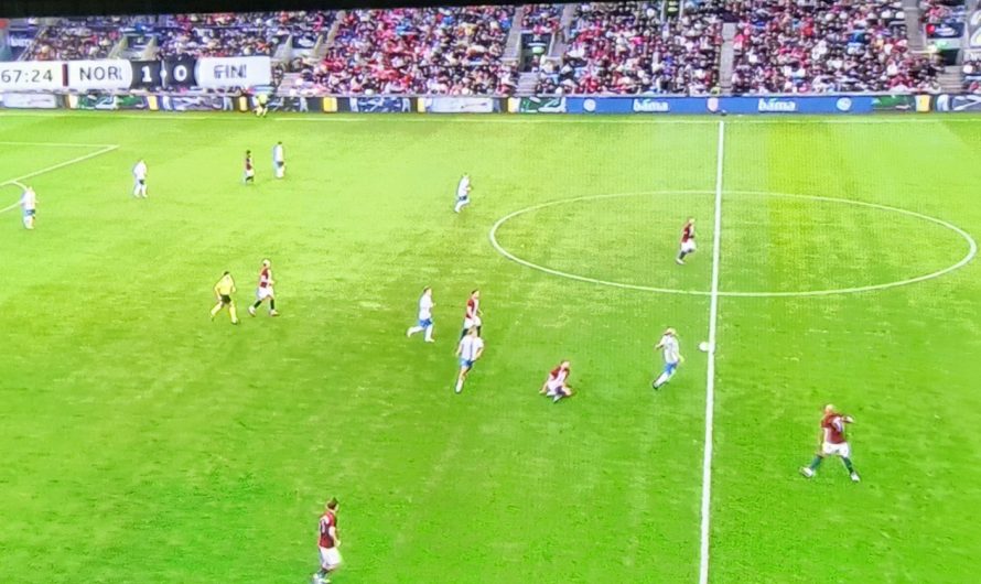 Noregur – Finland. Staðan er 1:0