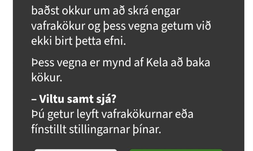 Siðferðileg spurning um kökurnar hjá RÚV